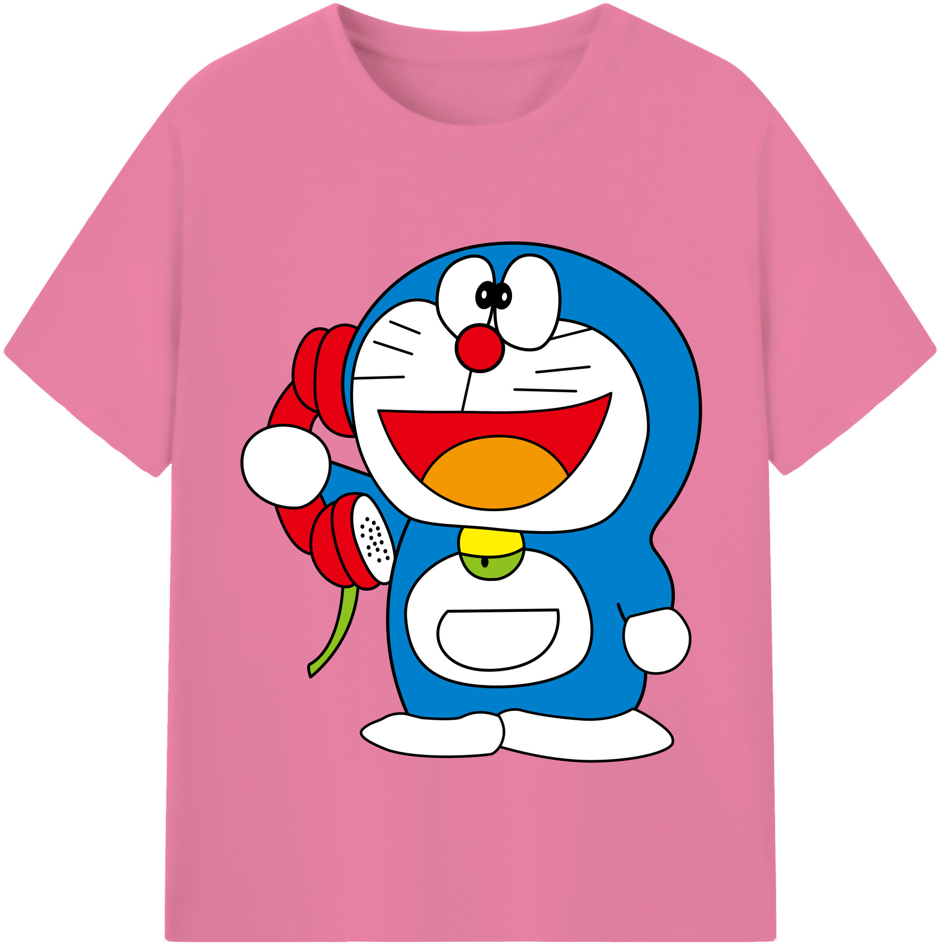（画像用） ドラえもん Doraemon 綿100％半袖Tシャツ（フロントプリント）